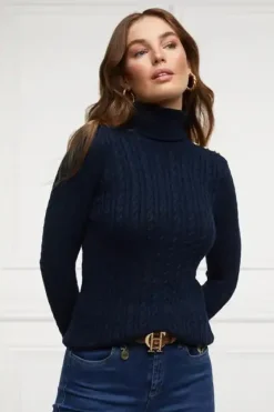 Holland Cooper Seattle Roll Neck Cable Knit<Women Knitwear