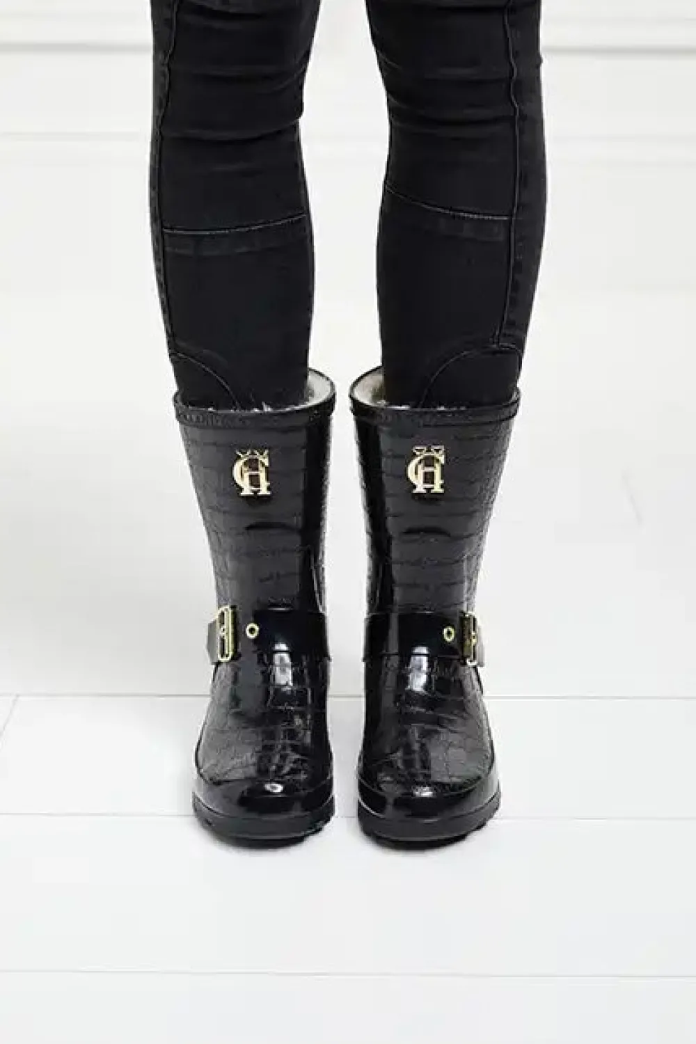 Holland Cooper Sherpa Lined Chelsea Wellington<Women Wellington Boots