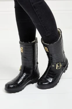 Holland Cooper Sherpa Lined Chelsea Wellington<Women Wellington Boots