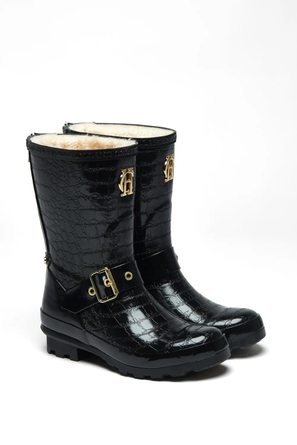 Holland Cooper Sherpa Lined Chelsea Wellington<Women Wellington Boots