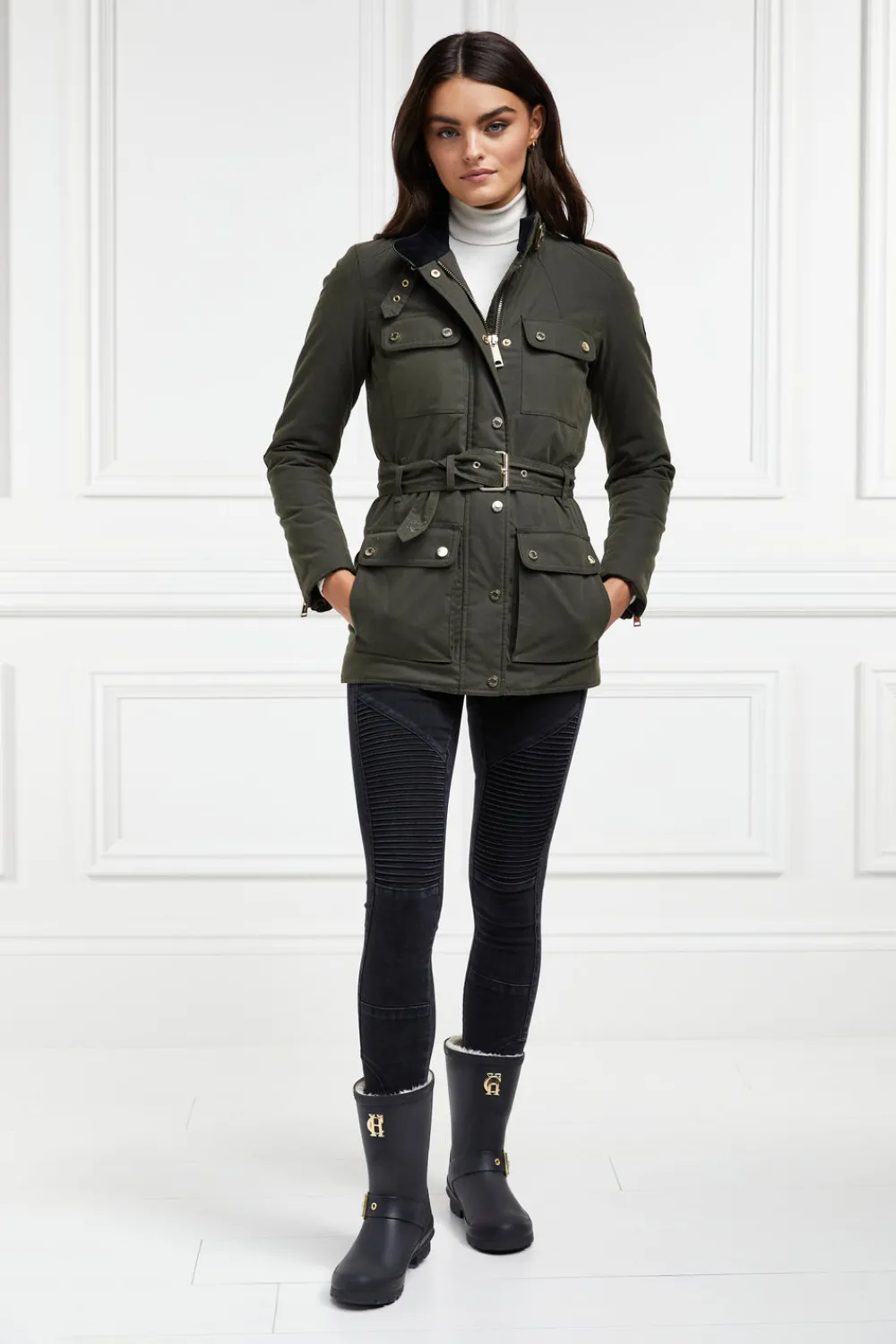 Holland Cooper Sherpa Lined Chelsea Wellington<Women Wellington Boots