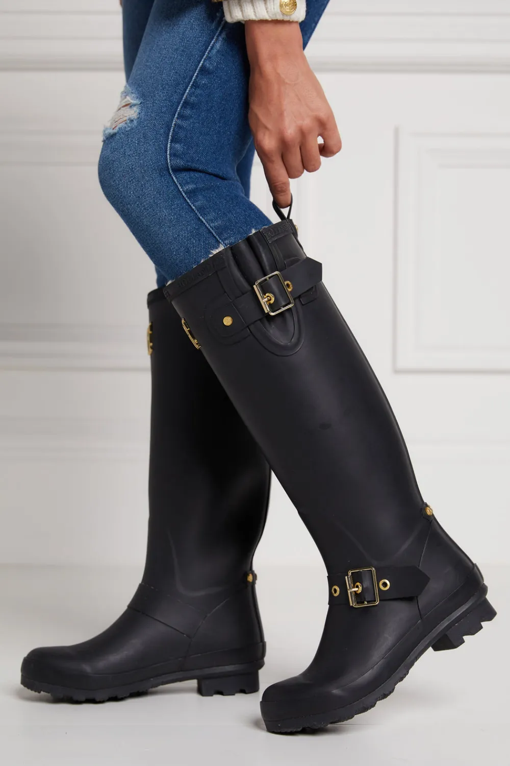 Holland Cooper Sherpa Lined Regency Wellington<Women Wellington Boots
