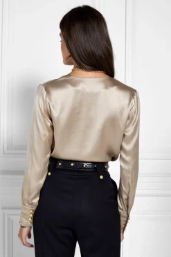 Holland Cooper Silk Bodysuit<Women Bodysuits|Shirts & Blouses