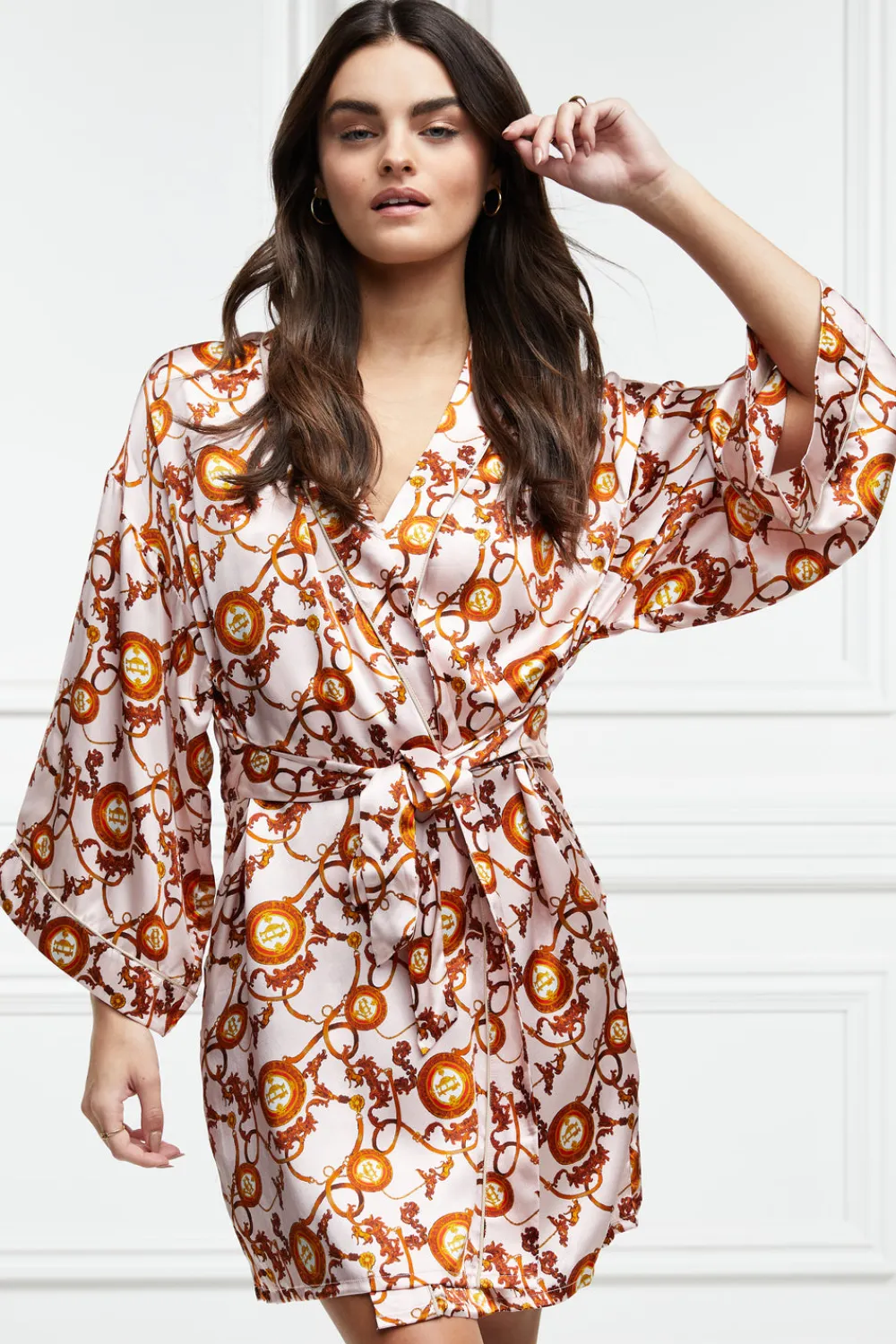 Holland Cooper Silk Dressing Gown<Women Sleepwear