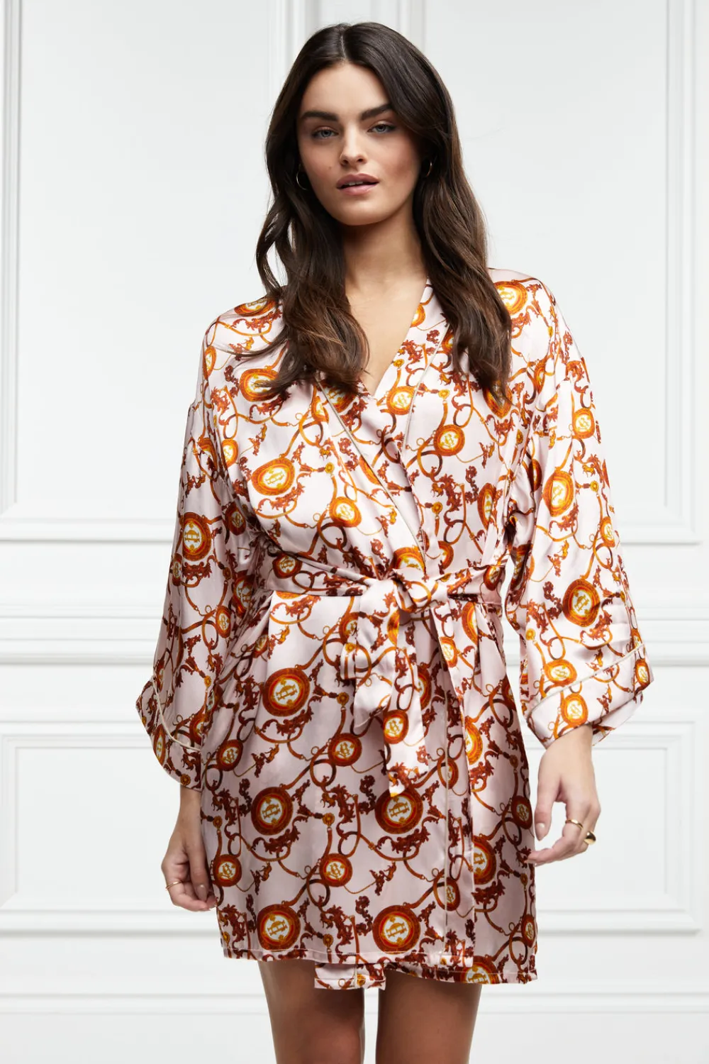 Holland Cooper Silk Dressing Gown<Women Sleepwear