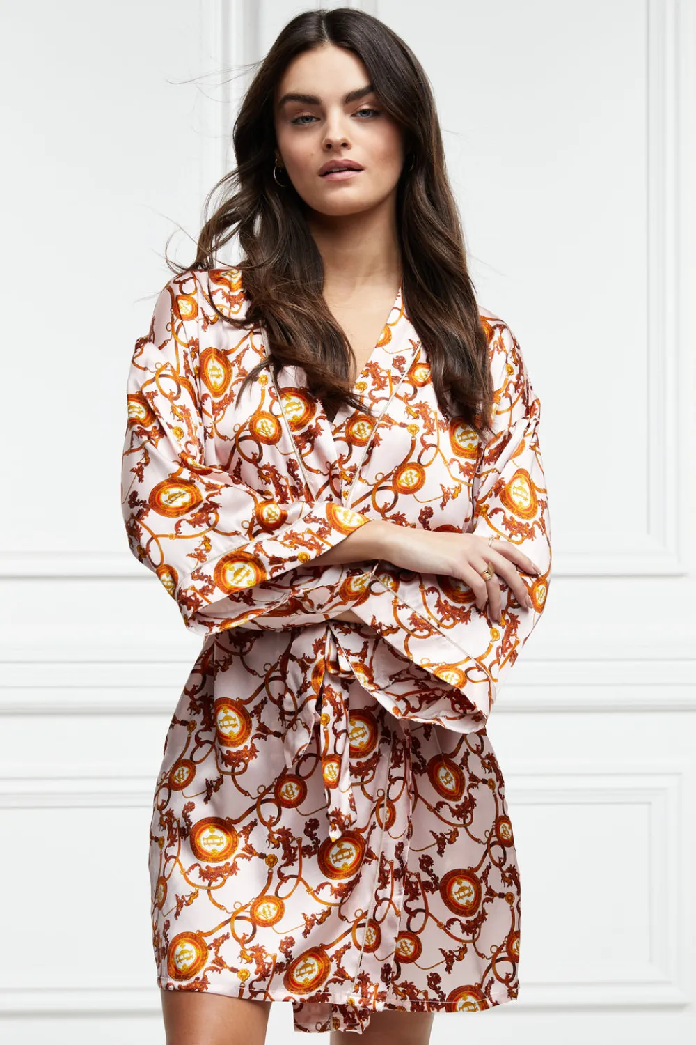 Holland Cooper Silk Dressing Gown<Women Sleepwear