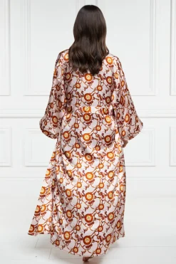 Holland Cooper Silk Full Length Dressing Gown<Women Sleepwear