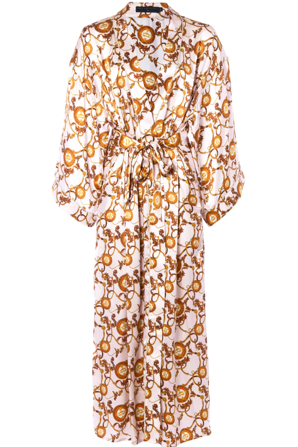 Holland Cooper Silk Full Length Dressing Gown<Women Sleepwear