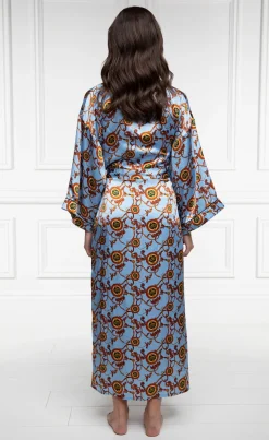 Holland Cooper Silk Full Length Dressing Gown<Women Sleepwear