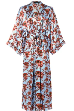 Holland Cooper Silk Full Length Dressing Gown<Women Sleepwear