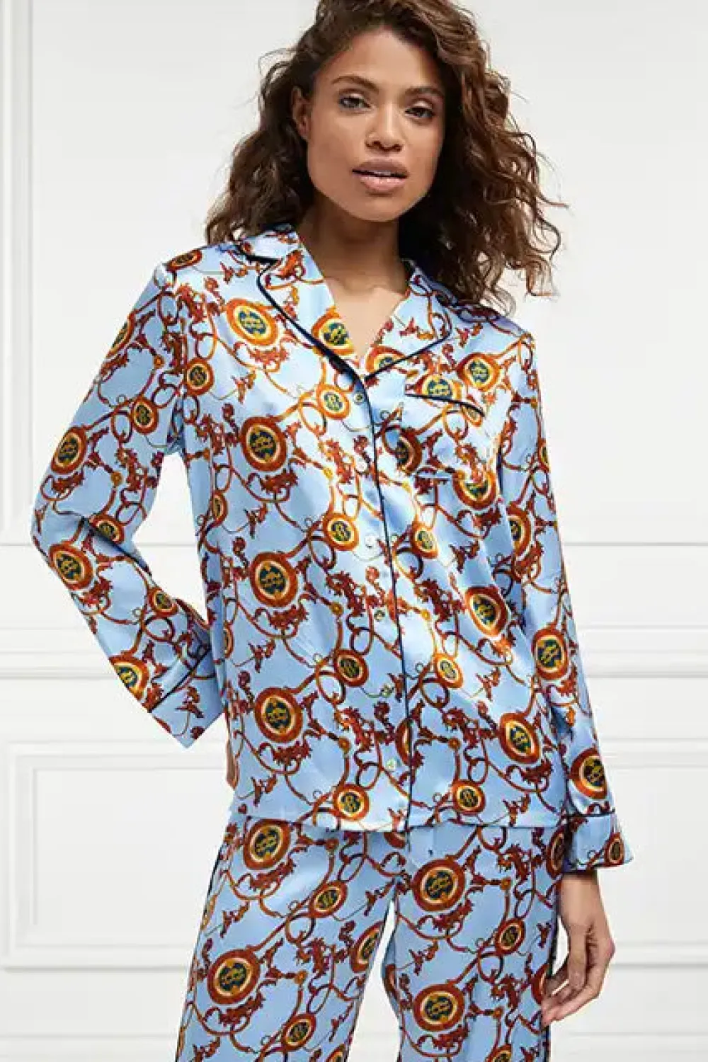 Holland Cooper Silk Pyjama Shirt<Women Sleepwear