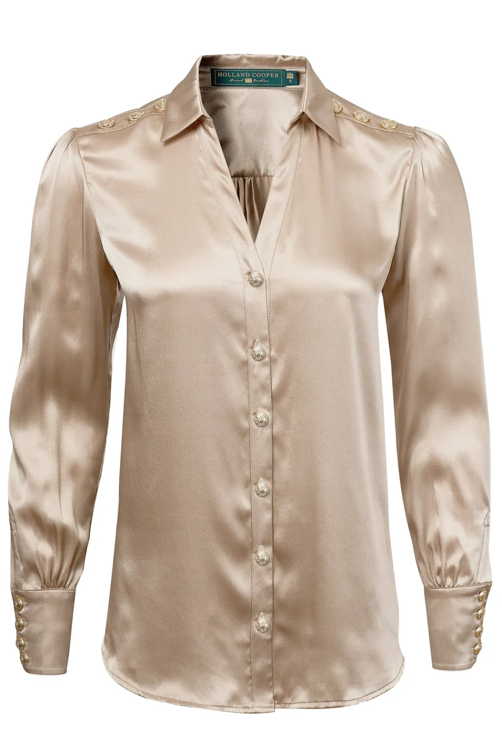 Holland Cooper Silk V-Neck Blouse<Women Shirts & Blouses