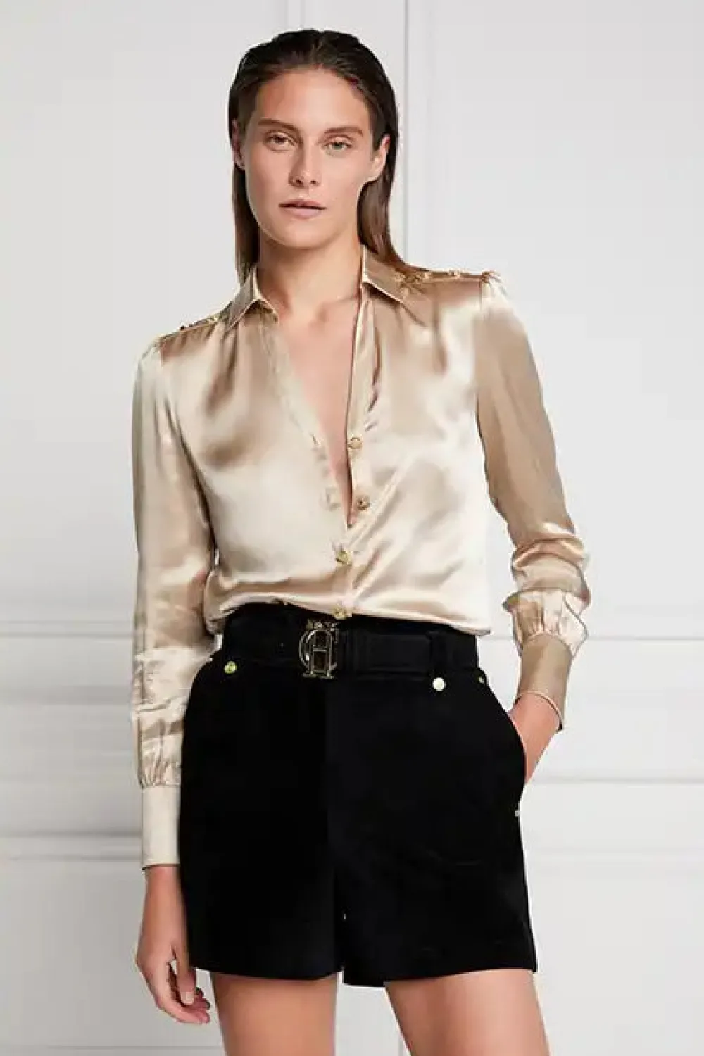 Holland Cooper Silk V-Neck Blouse<Women Shirts & Blouses