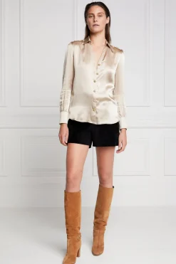 Holland Cooper Silk V-Neck Blouse<Women Shirts & Blouses