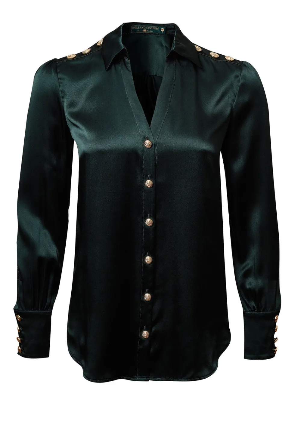 Holland Cooper Silk V-Neck Blouse<Women Shirts & Blouses