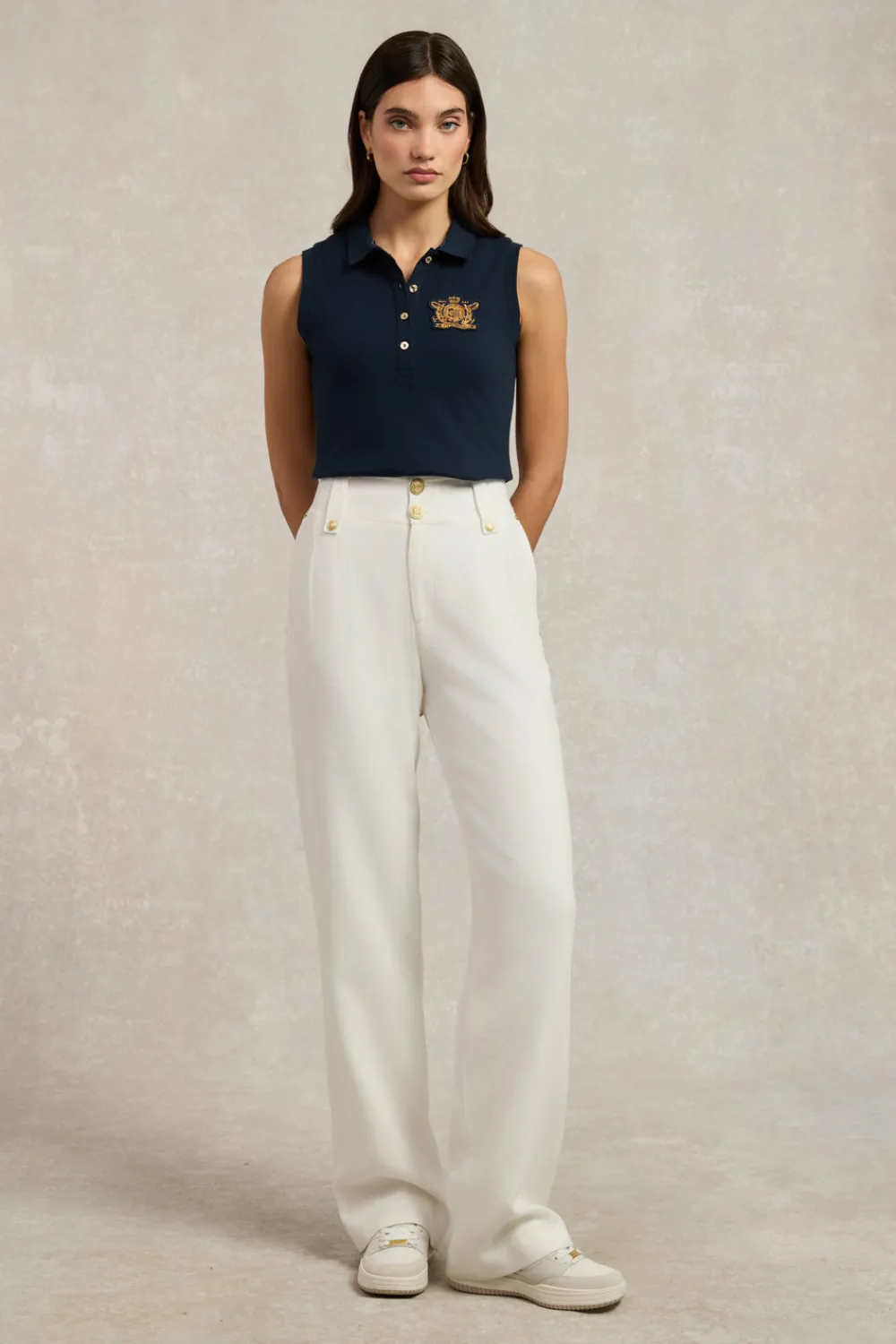 Holland Cooper Sleeveless Polo Shirt<Women Polo Shirts & Tees|Polo Shirts