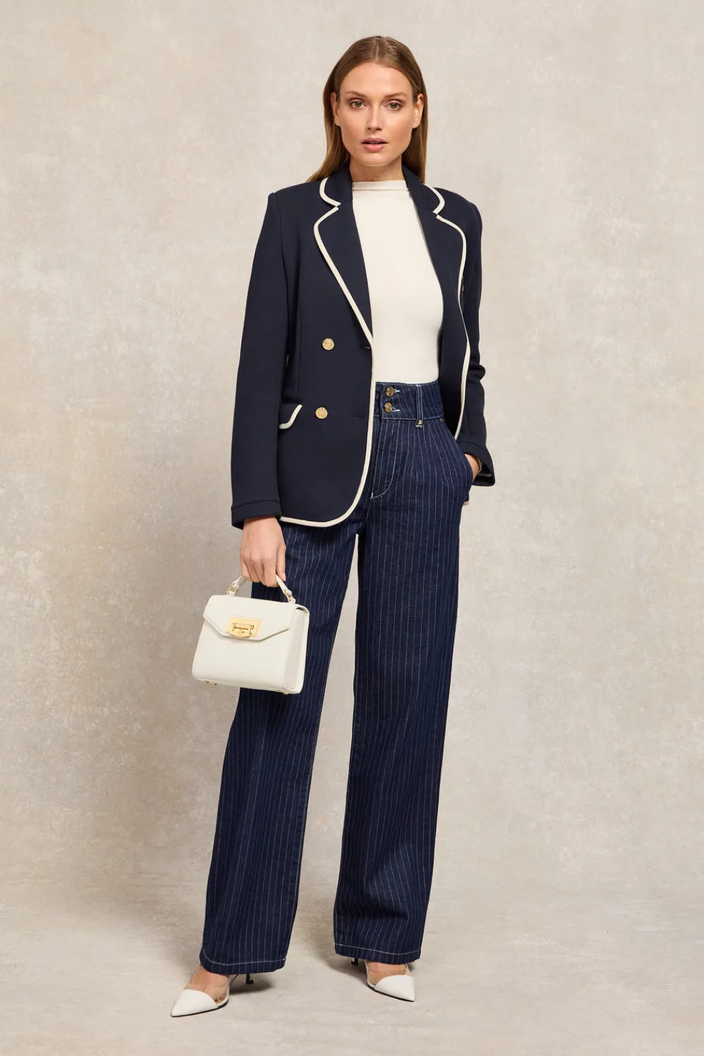 Holland Cooper Tailored Wide Leg Jean<Women Jeans