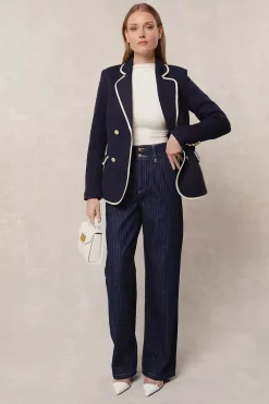 Holland Cooper Tailored Wide Leg Jean<Women Jeans