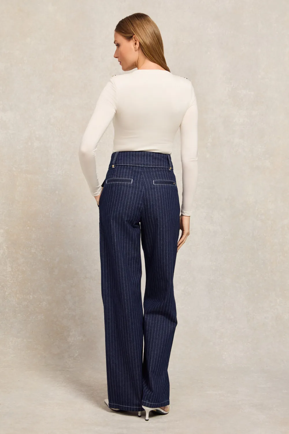 Holland Cooper Tailored Wide Leg Jean<Women Jeans