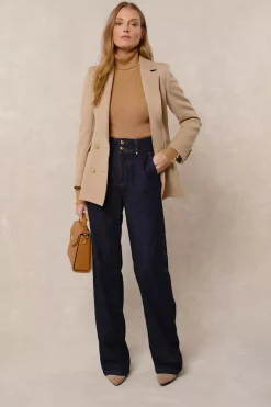 Holland Cooper Tailored Wide Leg Jean<Women Jeans