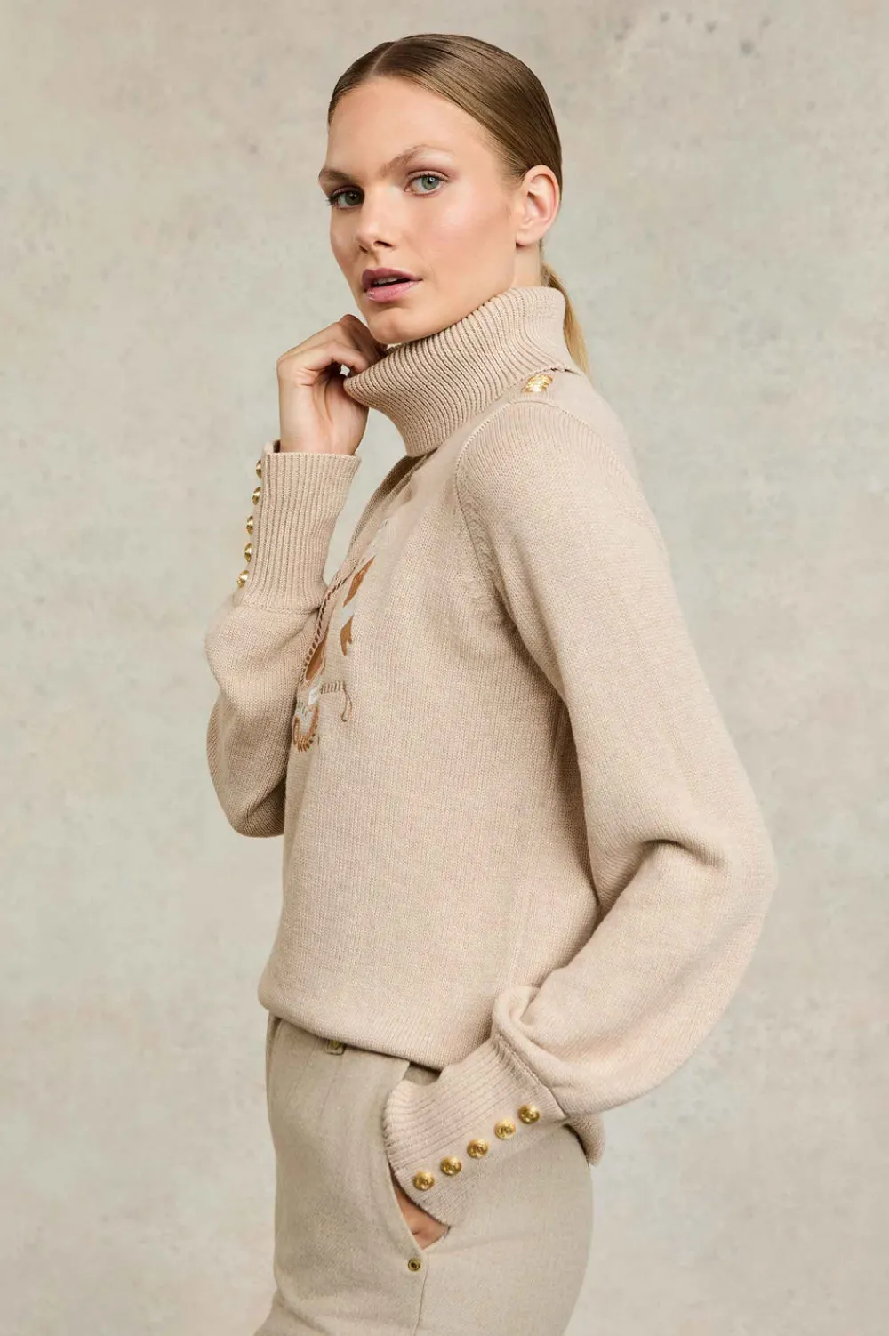 Holland Cooper Tour Roll Neck Knit<Women Knitwear