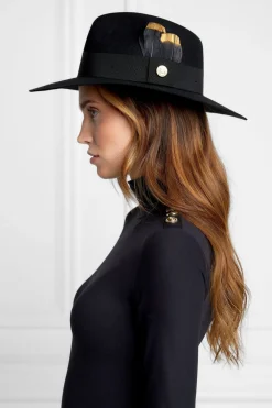 Holland Cooper Trilby Hat Gold Feather<Women Hats & Headbands|Hats & Headbands