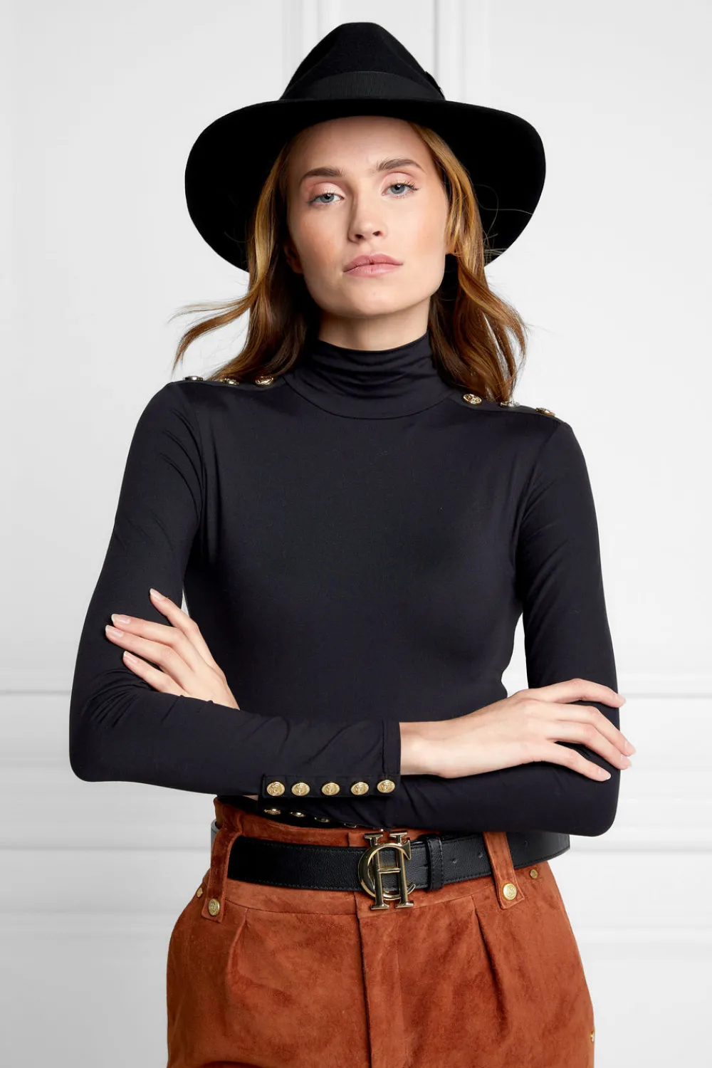 Holland Cooper Trilby Hat Gold Feather<Women Hats & Headbands|Hats & Headbands