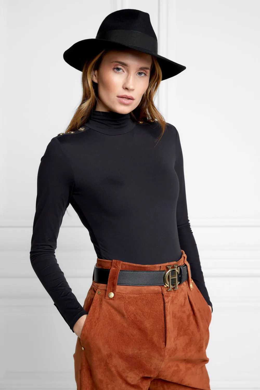 Holland Cooper Trilby Hat Gold Feather<Women Hats & Headbands|Hats & Headbands