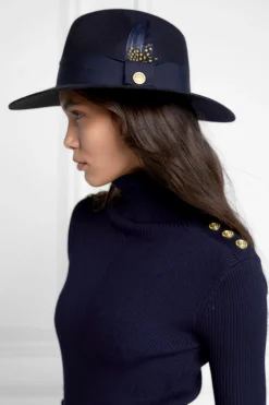 Holland Cooper Trilby Hat Spot Feather<Women Hats & Headbands|Hats & Headbands