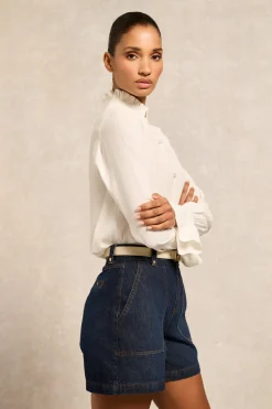 Holland Cooper Utility Denim Shorts<Women Shorts