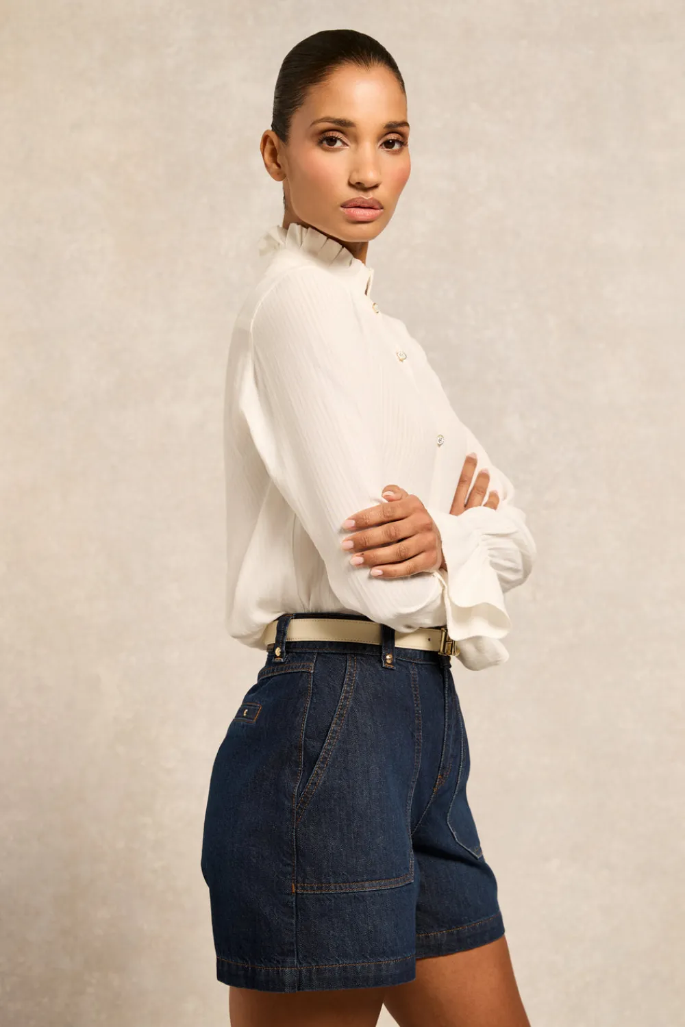 Holland Cooper Utility Denim Shorts<Women Shorts