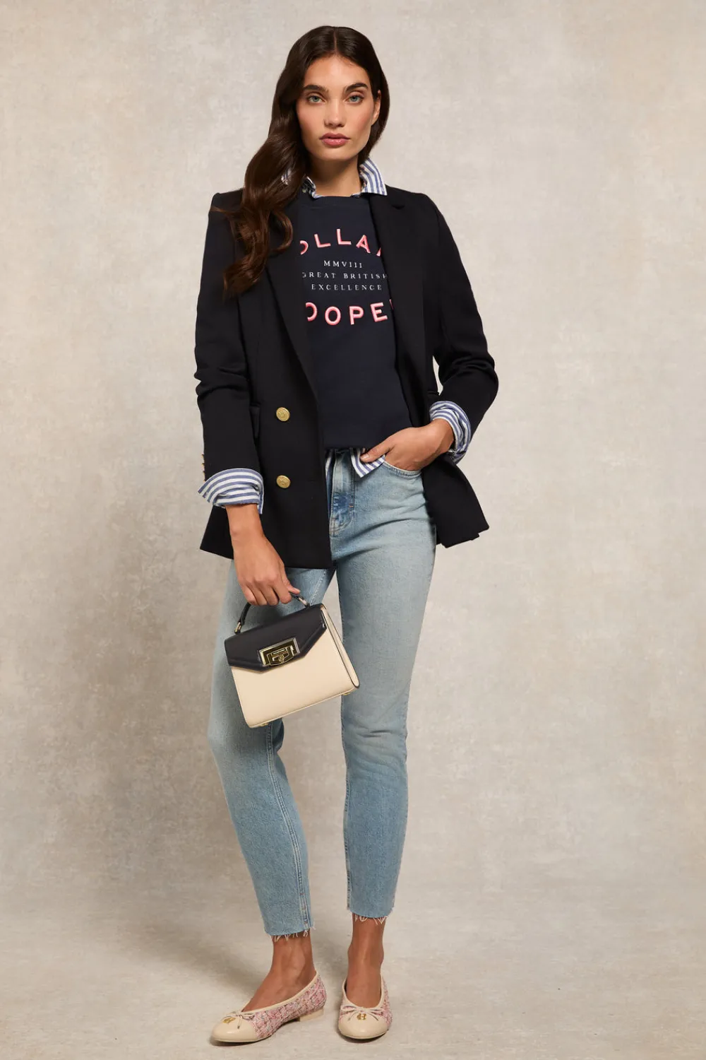 Holland Cooper Varsity Crew<Women Sweatshirts