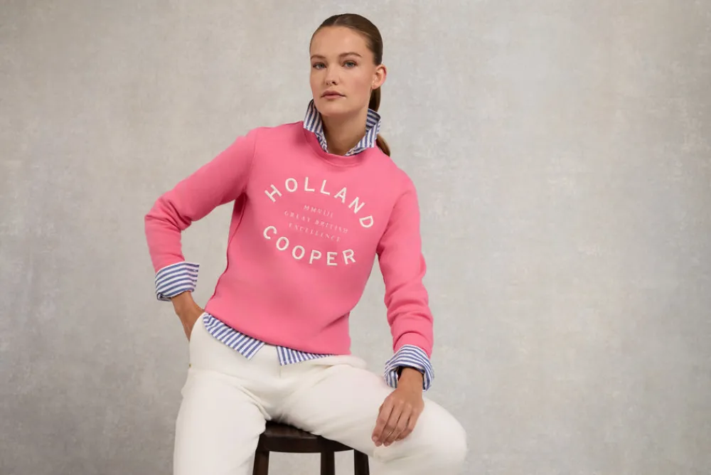 Holland Cooper Varsity Crew<Women Sweatshirts