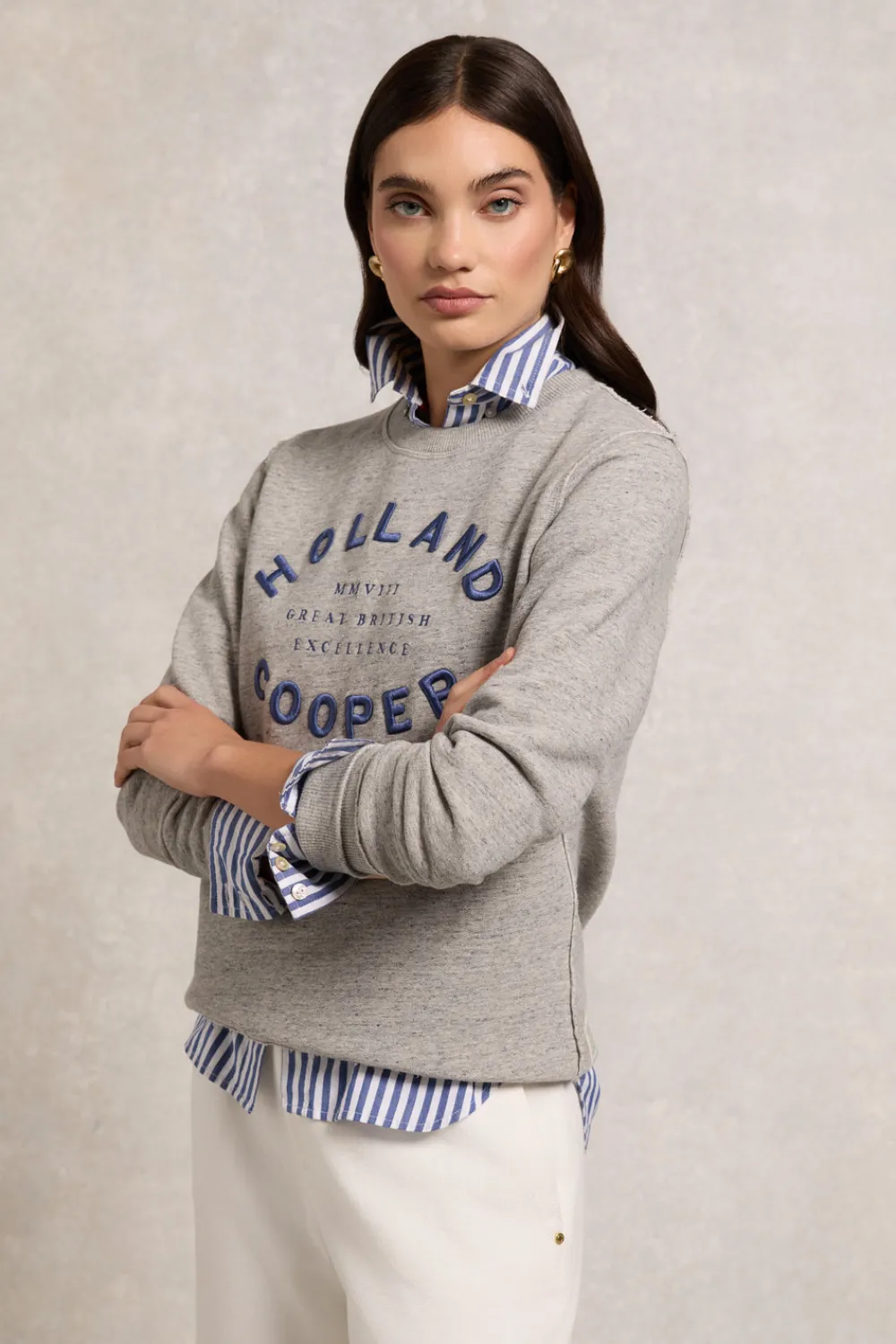 Holland Cooper Varsity Crew<Women Sweatshirts