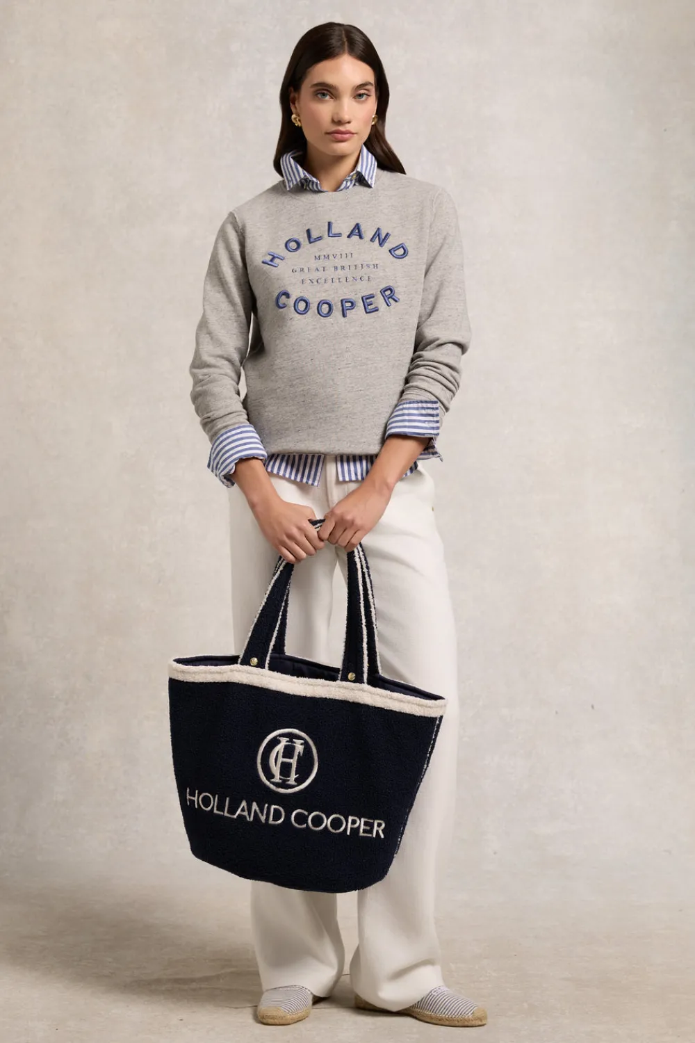 Holland Cooper Varsity Crew<Women Sweatshirts