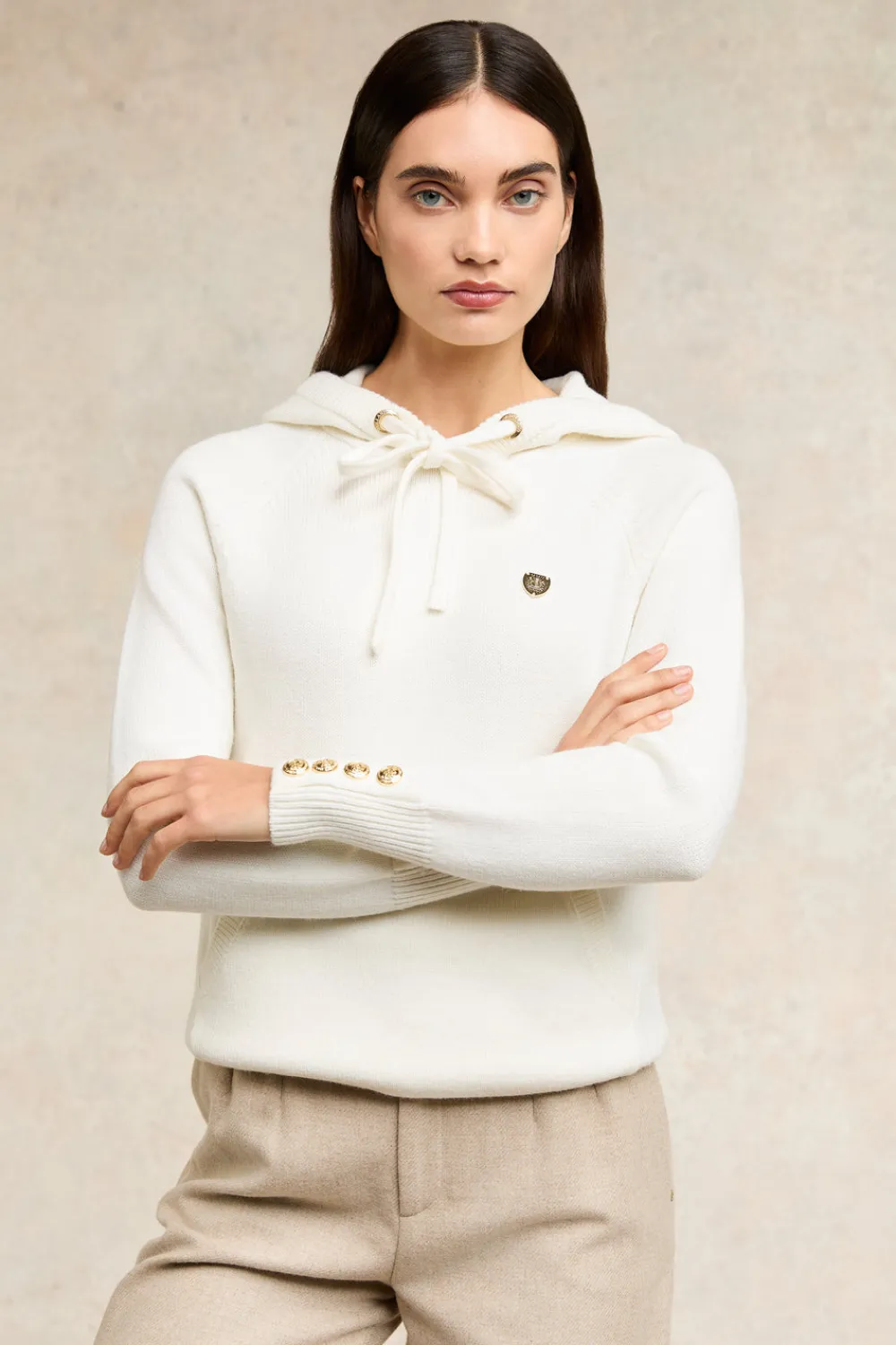 Holland Cooper Verbier Knitted Hoodie<Women Hoodies