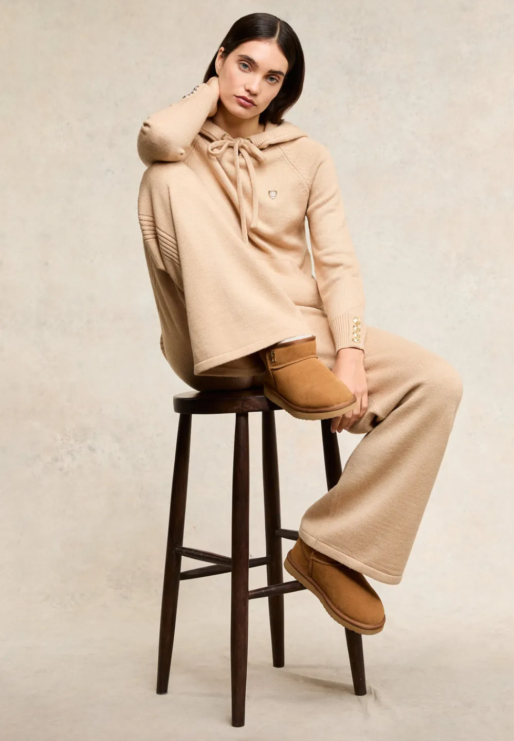 Holland Cooper Verbier Knitted Hoodie<Women Hoodies