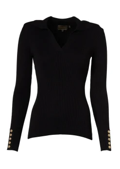 Holland Cooper V-Neck Rib Top<Women Knitwear|Tops