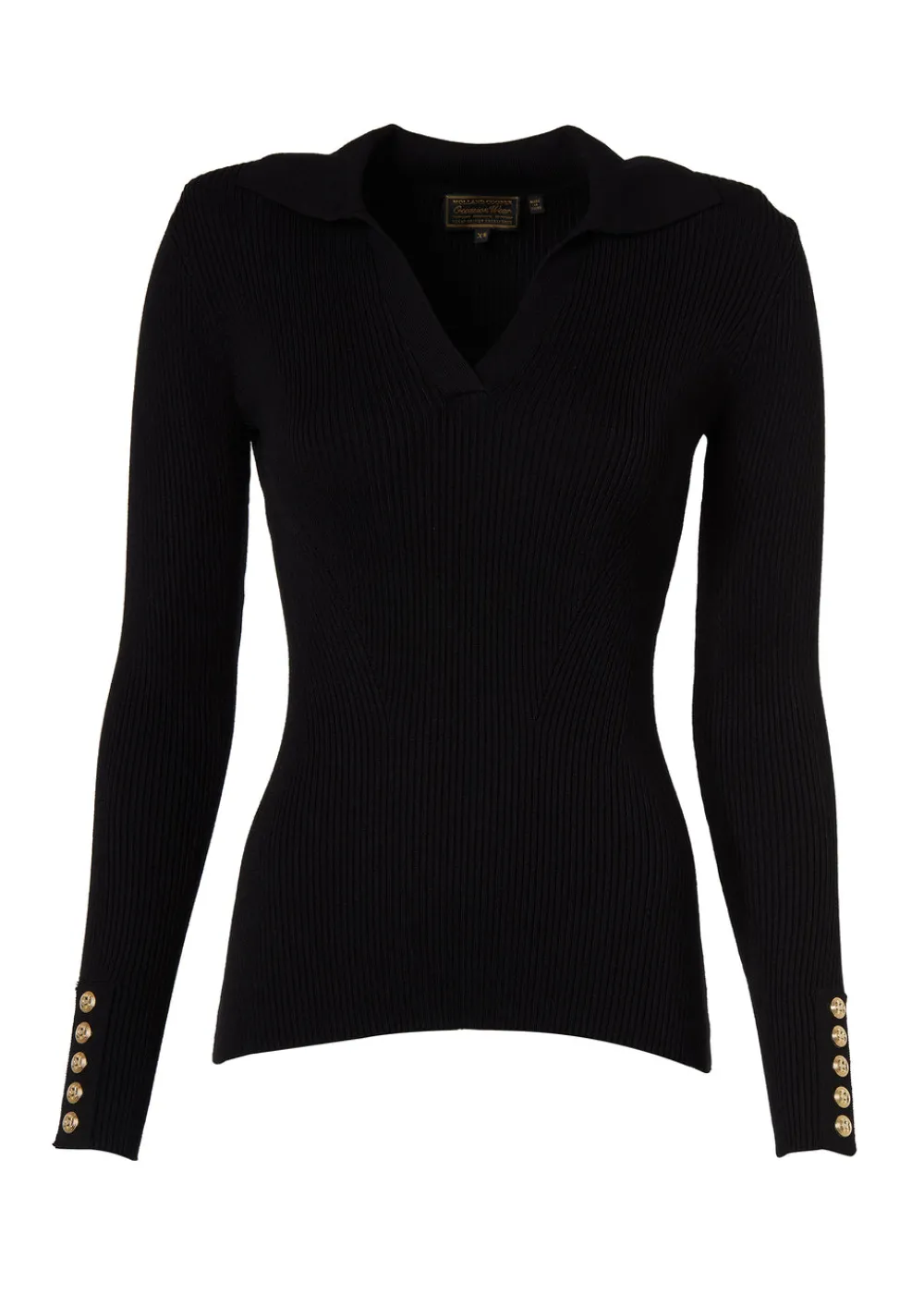 Holland Cooper V-Neck Rib Top<Women Knitwear|Tops