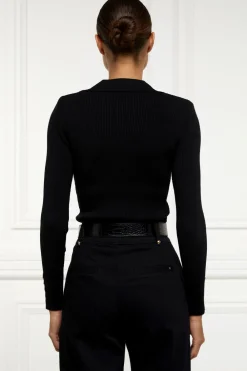 Holland Cooper V-Neck Rib Top<Women Knitwear|Tops