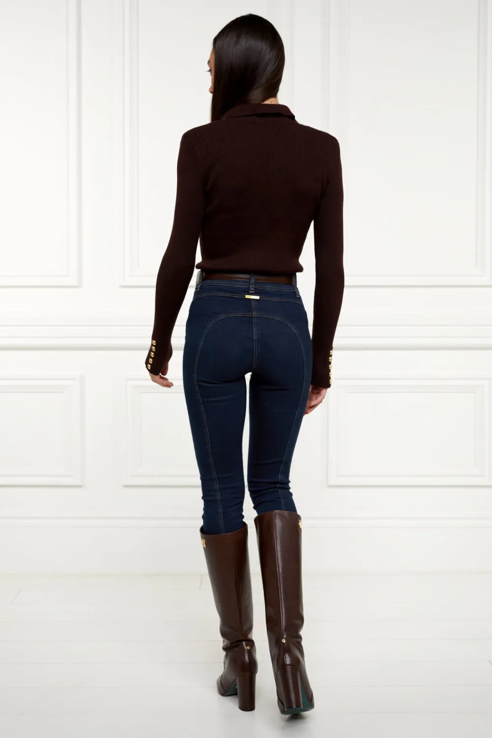 Holland Cooper V-Neck Rib Top<Women Knitwear|Tops