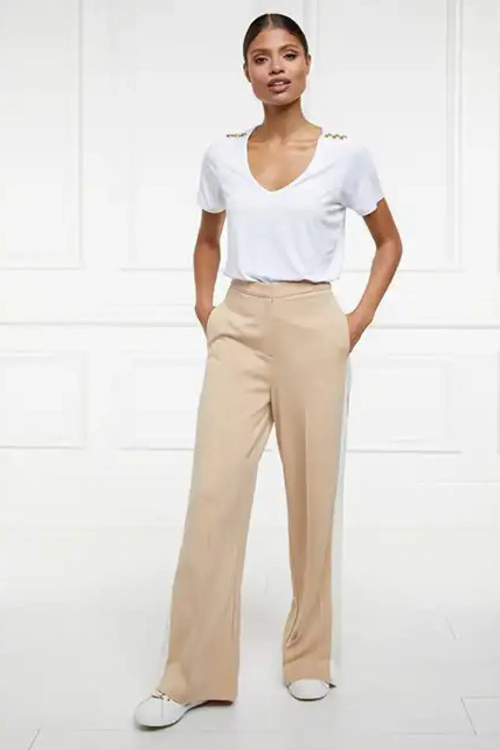 Holland Cooper Wide Leg Pant<Women Trousers